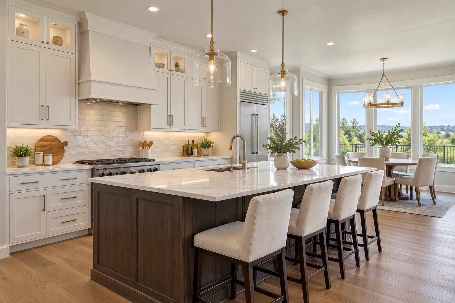 Example of an enhanced real estate kitchen photo